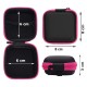 Headphone case - 75x75x30mm - Storage box - Cover
