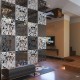 Openwork panel for the wall - red 40x40cm - screen partition - wall decoration