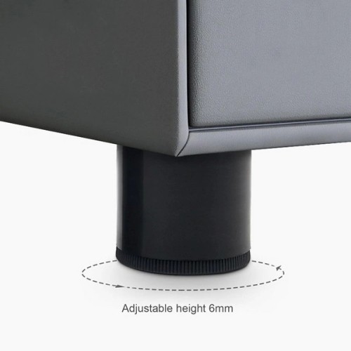 Furniture leg - adjustable 55/60mm - PP - black leg Furniture leg - adjustable 55/60mm - PP - black leg