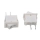 Bistabilus svirties jungiklis KCD11 - baltas - 21x15mm - ON/OFF jungiklis 230V - 2PIN