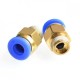 Bowden Connector - PC6 Pneumatic Tip - M18*1.5 - 3D Printer