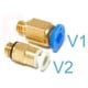 Bowden connector - pneumatic tip PC6-M10*1 - 6mm - 3D printer