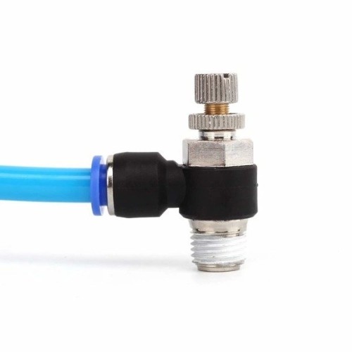 Bowden jungtis - pneumatinis antgalis su reguliavimu SL4-M5*1 - PTFE 4mm Bowden jungtis - pneumatinis antgalis su reguliavimu SL4-M5*1 - PTFE 4mm