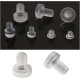 Bumper - 5mm - Door Bumper - Anti-Collision Screw - Transparent - 10 pcs
