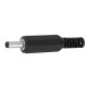 Jack DC plug 5.5mm/2.5mm - female for soldered wire - for chargers