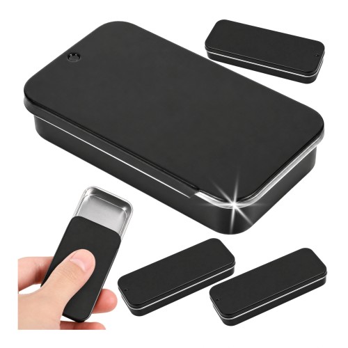 Storage box with handle 18.5x13x9.7cm - transparent - plastic - organizer Storage box with handle 18.5x13x9.7cm - transparent - plastic - organizer