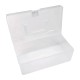 Storage box with handle 20x15x10.5cm - transparent - plastic - organizer