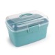 Storage box with handle 20x15x10.5cm - transparent - plastic - organizer