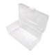 Storage box with handle 20x15x10.5cm - transparent - plastic - organizer