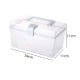 Storage box with handle 20x15x10.5cm - transparent - plastic - organizer