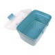 Storage box with handle 20x15x10.5cm - transparent - plastic - organizer
