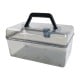 Storage box with handle 20x15x10.5cm - transparent - plastic - organizer