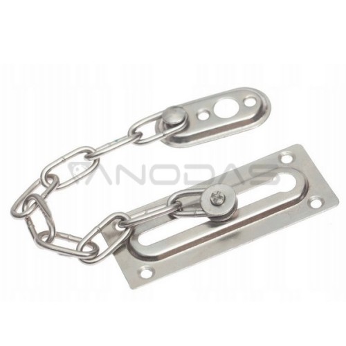 Door safety chain - silver - door lock - barrier  Door safety chain - silver - door lock - barrier