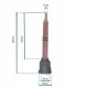 Two-component glue nozzle - 1:1 - 90mm - square - mixer