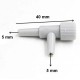 Two-way valve with flow regulation 40x24mm - for hose 5.
