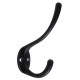 Double wall hanger - black WT-002 - Metal coat hook Double wall hanger - black WT-002 - Metal coat hook