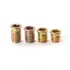 Double-threaded wood joint M6x20mm - 10 pcs - Furniture tab - Screw - Nut