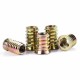 Double-threaded wood joint M6x25mm - 10 pcs - Furniture tab - Screw - Nut