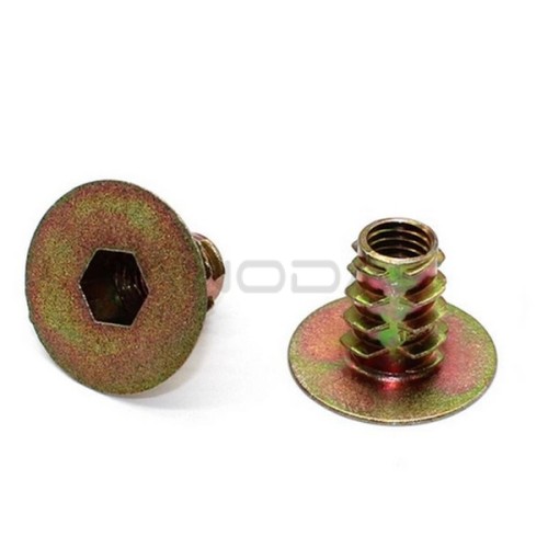 Dvigubo sriegio medinė mova M8x18mm - 10 vnt - Baldų skirtukas - Varžtas - Veržlė Dvigubo sriegio medinė mova M8x18mm - 10 vnt - Baldų skirtukas - Varžtas - Veržlė