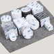 Double-sided micro-rubber with glue 1.5 mm 20x20 mm black - 3M - self-adhesive foam pad