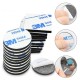 Double-sided micro-rubber with glue - 200 pcs - 1.5mm fi-10mm black - 3M - self-adhesive foam pad