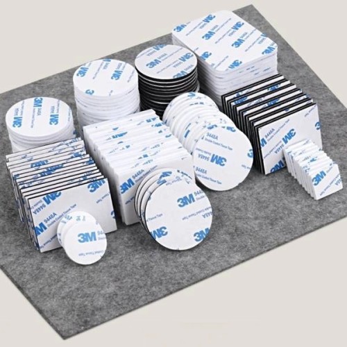 Dvipusė mikroguma su klijais 2mm 55x45mm balta - 3M - lipnus putplasčio padas Dvipusė mikroguma su klijais 2mm 55x45mm balta - 3M - lipnus putplasčio padas