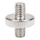 Double-Ended Photographic Screw 1/4 inch Male Thread Adapter Connector Double-Ended Photographic Screw 1/4 inch Male Thread Adapter Connector
