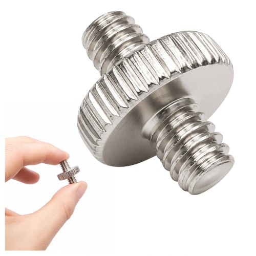 Double-Ended Photographic Screw 1/4 inch Male Thread Adapter Connector Double-Ended Photographic Screw 1/4 inch Male Thread Adapter Connector