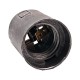 Bakelite E14 socket - black - Plastic socket
