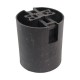 Bakelite E14 socket - black - Plastic socket