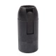 Bakelite E14 socket - black - Plastic socket