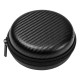 Etui Na Słuchawki Pokrowiec Case 80x80x35mm Czarny Carbon Pudełko Z Siatką Etui Na Słuchawki Pokrowiec Case 80x80x35mm Czarny Carbon Pudełko Z Siatką