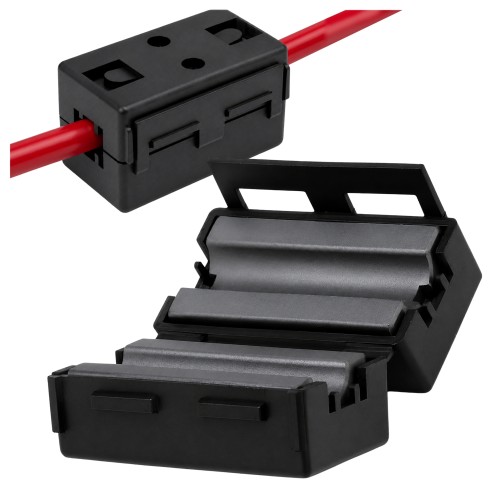 Ferito filtras – 11 mm kabeliui – magnetinis spaustukas su ekranu Ferito filtras – 11 mm kabeliui – magnetinis spaustukas su ekranu
