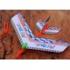 Fly Back rubber band plane - darts with backlight - educational model for children