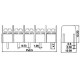 Terminal clamp connector 3 pin MG/KF8500 for PCB - 8.5mm pitch