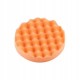 Corrugated polishing sponge 125mm - orange - cleaning pad - for waxing