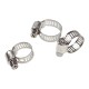 Set of Crimped Steel Clamps Worm Clamp Mix 6-29mm 40pcs