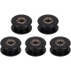GT2 pulley without teeth - black - 5mm axle - for 6mm belt - RepRap 3D CNC 3D printer