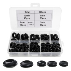 Rubber plug - for 20mm hole - black