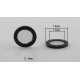 Rubber seal with flat filter 19mm - 10 pieces - Filter for washing machine - shower hose