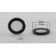 Rubber seal with flat filter 24mm - Filter for washing machine - shower hose
