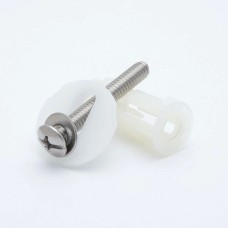Expansion screw for mounting the toilet seat 14mm - with 28mm flange - screws - 2 pcs