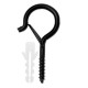 Screw-in eye hook with buckle - Ceiling hanger - Handle with a lockable eye