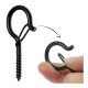 Screw-in eye hook with clamp - Ceiling hanger - Holder with lockable eyelet Screw-in eye hook with clamp - Ceiling hanger - Holder with lockable eyelet