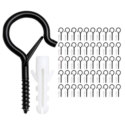 Screw-in eye hook with clamp - Ceiling hanger - Holder with lockable eyelet Screw-in eye hook with clamp - Ceiling hanger - Holder with lockable eyelet