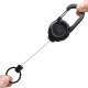 Jojo keychain - retractable lanyard - Retraktor keychain - black