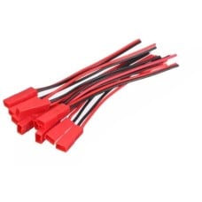 JST plug - BEC with cable - 10 pcs - male 110mm - (small)