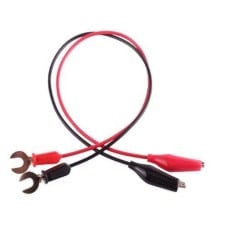 40cm connection cable - spade connector-crocodile - for building simple electrical circuits