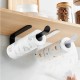 Black towel rack - self-adhesive -