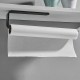Black towel rack - self-adhesive -